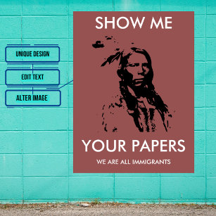 Wir sind alle Einwanderer: Kundenproteste Poster