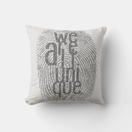 Wir sind alle einzigartig kissen