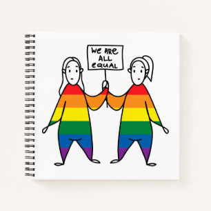 Wir sind alle gleich notizbuch