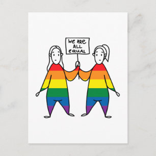 Wir sind alle gleich postkarte