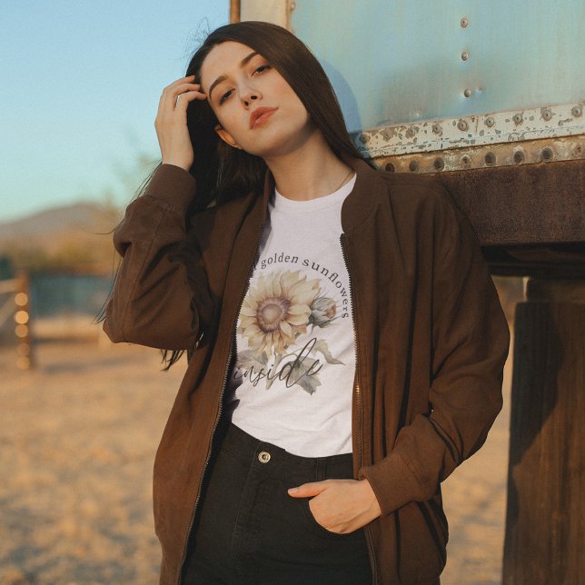Wir sind alle goldene Sonnenblumen im Inneren T-Shirt (Von Creator hochgeladen)