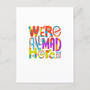 Wir sind alle hier. feiertagspostkarte