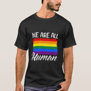 Wir sind alle Hu Stolz Rainbow Proud Gay Lgbtq T-Shirt