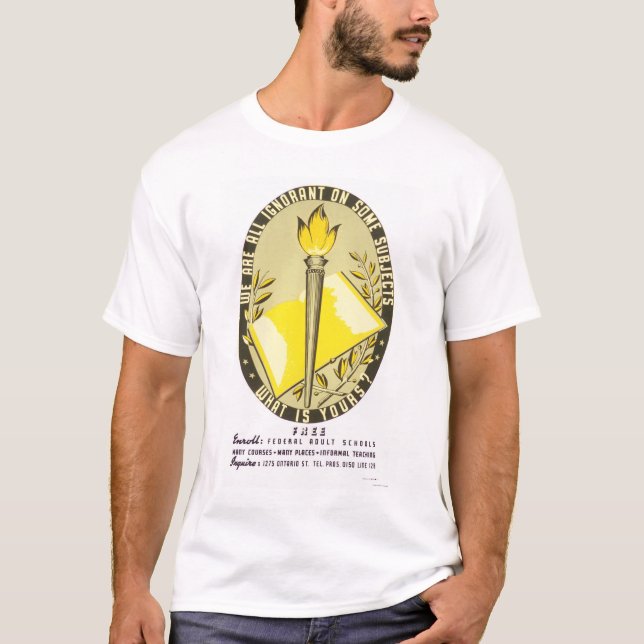 Wir sind alle ignorantes WPA 1938 T-Shirt (Vorderseite)