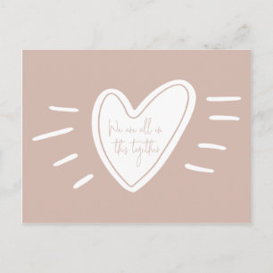 Wir sind alle in diesem gemeinsamen Akt der Freund Postkarte