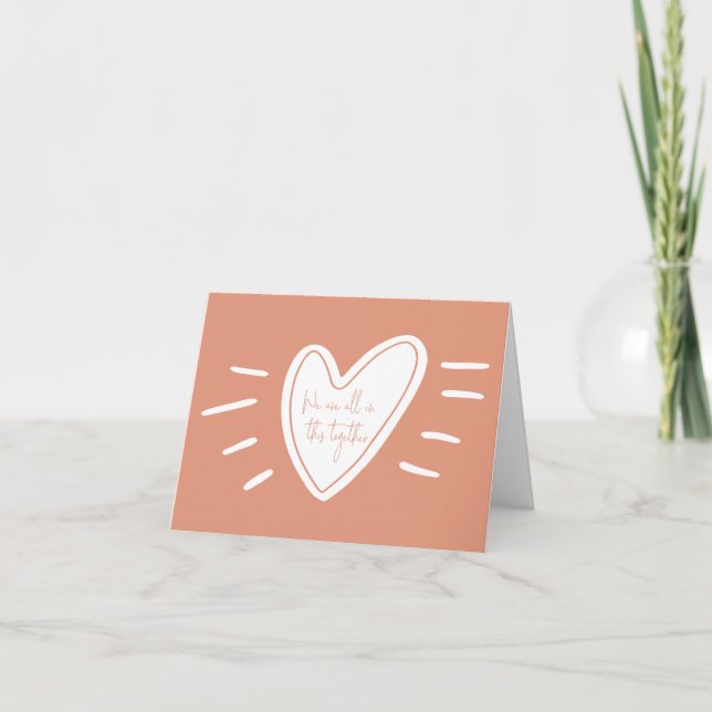 Wir sind alle in diesem gemeinsamen Akt des Herzen (Vorderseite)