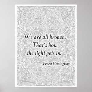 Wir sind alle kaputt. - Positive Angebote Poster