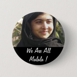 Wir sind alle Malala ! Button