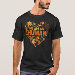 Wir sind alle Menschen Black History Month Afroame T-Shirt