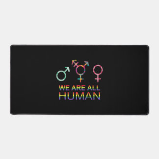 Wir sind alle menschliche LGBT-Geschlechtssymbole Schreibtischunterlage
