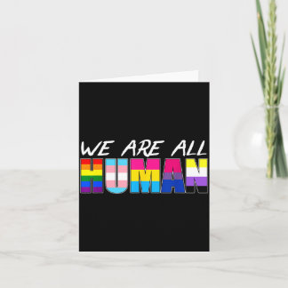 Wir sind alle menschliche LGBT Karte