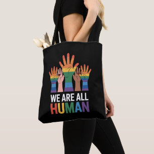 Wir sind alle menschlicher Regenbogen-LGBTQ-Stolz
