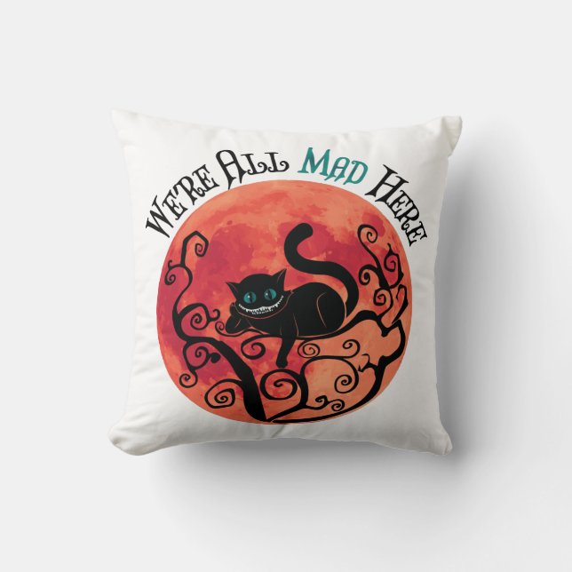 Wir sind alle tot - Cheshire Cat Kissen (Vorderseite)