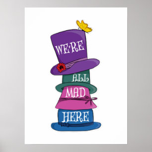 Wir sind alle tot, Mad Hatter Alice im Wunderland Poster