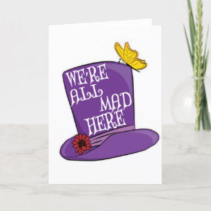 Wir sind alle tot - Mad Hatter Hat Feiertagskarte