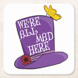 Wir sind alle tot - Mad Hatter Hat Rechteckiger Pappuntersetzer