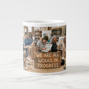 Wir sind alle Werke im Werden Jumbo-Tasse