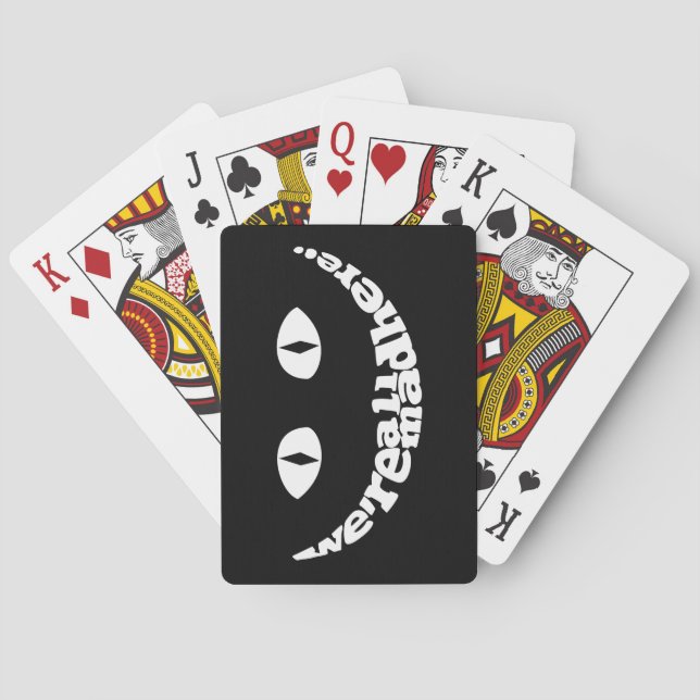 Wir sind alle wütende hier Spielkarten (Rückseite)