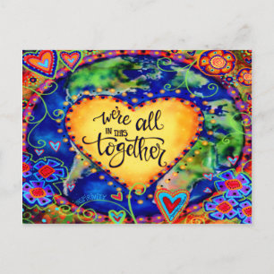 "Wir sind alle zusammen" Inspirivity Postkarte