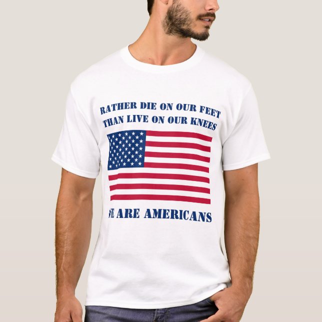 Wir sind Amerikaner (leichter) T - Shirt (Vorderseite)