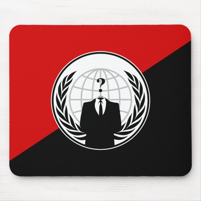 Wir sind anonyme Anarchisten-Flagge Mousepad (Vorne)