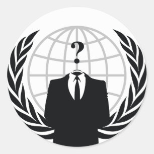 Wir sind Anonymous Runder Aufkleber