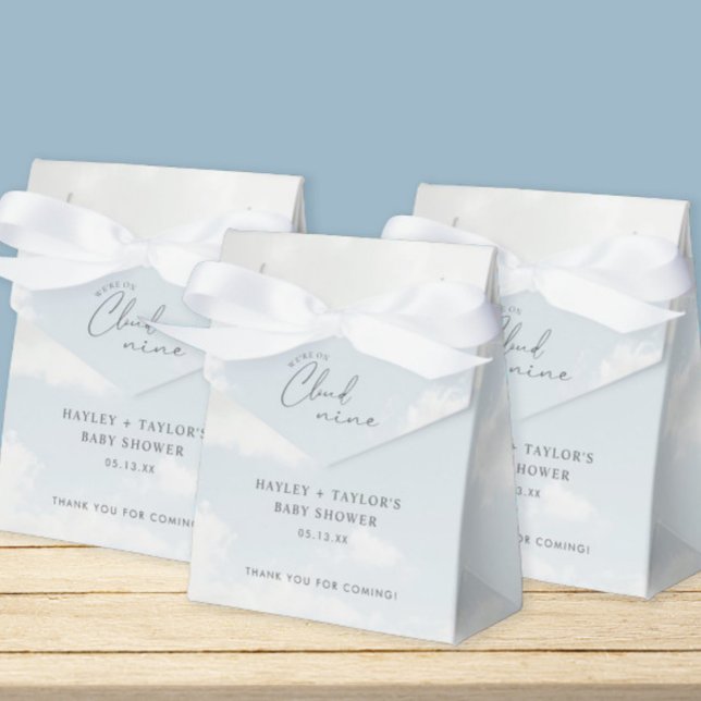 Wir sind auf Cloud 9 Babydusche Geschenkschachtel (Von Creator hochgeladen)