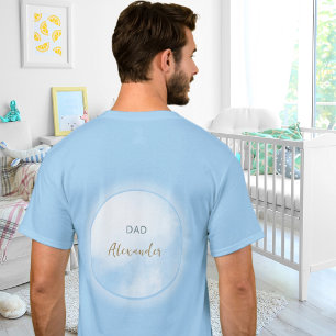 Wir sind auf Cloud 9 Blau werdender Papa-Baby-Part T-Shirt