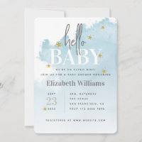 Wir sind auf Cloud 9 Hello Baby Shower