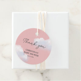 Wir sind auf Cloud 9 Pink Girl Baby Dusche Vielen Geschenkanhänger