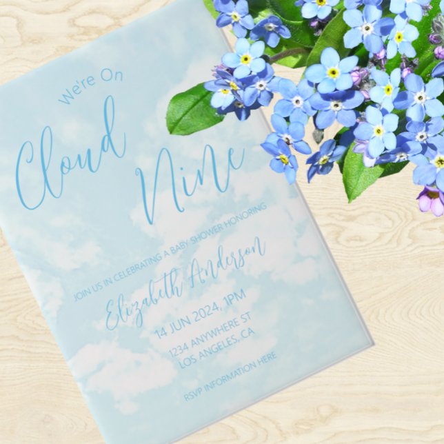 Wir sind auf Cloud Nine Baby Dusche (Von Creator hochgeladen)