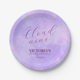 Wir sind auf Cloud Nine Baby Dusche Pappteller