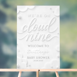 Wir sind auf Cloud Nine Baby Shower Willkommen Acrylschild