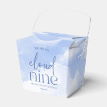 Wir sind auf Cloud Nine Blue Baby Dusche