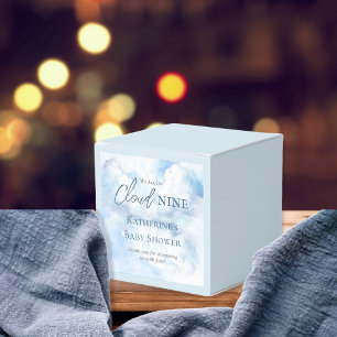 Wir sind auf Cloud Nine Blue Boy Baby Dusche Geschenkschachtel