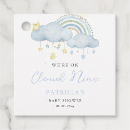 Wir sind auf Cloud Nine Boy Baby Dusche Geschenkanhänger