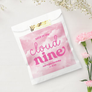 Wir sind auf Cloud Nine Pink 9. Geburtstagsparty Geschenktütchen