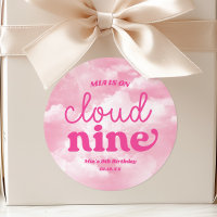 Wir sind auf Cloud Nine Pink 9. Geburtstagsparty