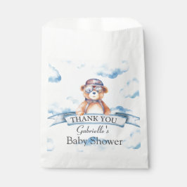 Wir sind auf Cloud Nine Vintag Boy Bear Baby Dusch Geschenktütchen