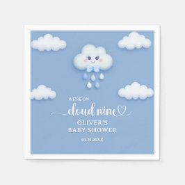 Wir sind auf der Cloud neun niedlichen Flut Cloud Serviette