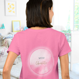 Wir sind auf Wolke 7 Rosa werdende Mama Baby Showe T-Shirt