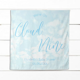 Wir sind auf Wolke sieben: Baby Shower Wandteppich