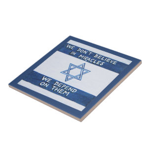 Wir sind auf Wunder angewiesen Fliese