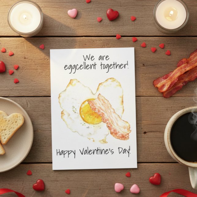 Wir sind ausgezeichnet zusammen Bacon Valentinstag Karte (Von Creator hochgeladen)
