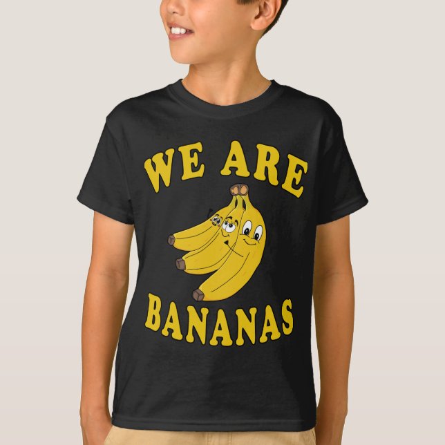 Wir sind Bananen Familie lustige Kostüme T-Shirt (Vorderseite)