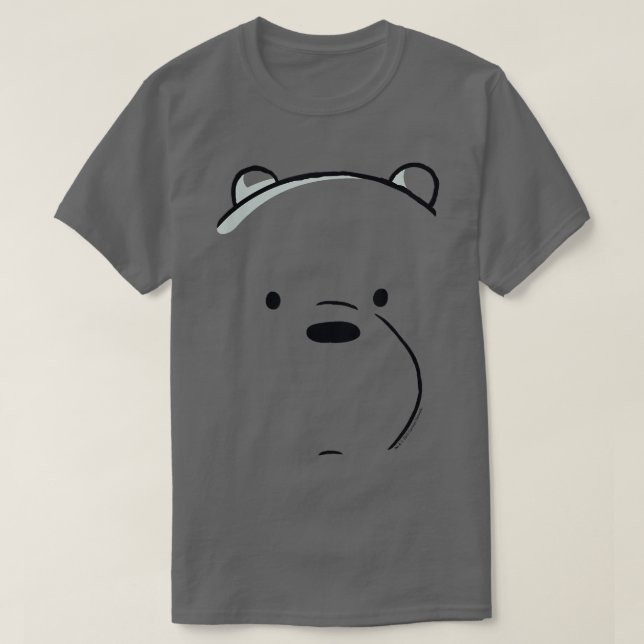Wir sind Bären Eisbär große Gesicht T-Shirt (Design vorne)