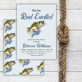 Wir sind begeistert - Kleine Fisherman Babydusche Einladung