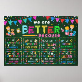 Wir sind besser Klassenzimmer Poster