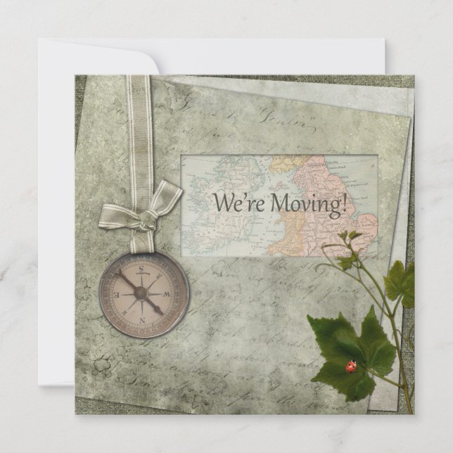 Wir sind bewegliche Mitteilungen Einladung (Vorderseite)