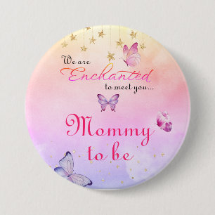 Wir sind bezaubert, Sie mit einer Schmetterlingswa Button